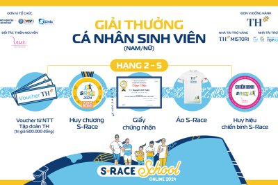GIẢI CHẠY HỌC SINH “S-RACE SCHOOL ONLINE 2025”: VÌ SỨC KHOẺ HỌC ĐƯỜNG