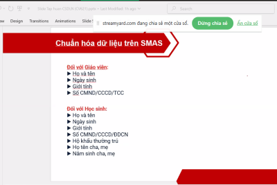 HƯỚNG DẪN CSDLN (Công văn 621)