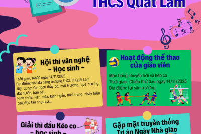 🌺 TRƯỜNG THCS TT QUẤT LÂM TRIỂN KHAI CÁC HOẠT ĐỘNG CHÀO MỪNG NGÀY NHÀ GIÁO VIỆT NAM 20/11 🌸
