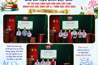 🌟 VINH DANH NHỮNG BÔNG HOA TRI THỨC – TỰ HÀO THCS QUẤT LÂM 🌟